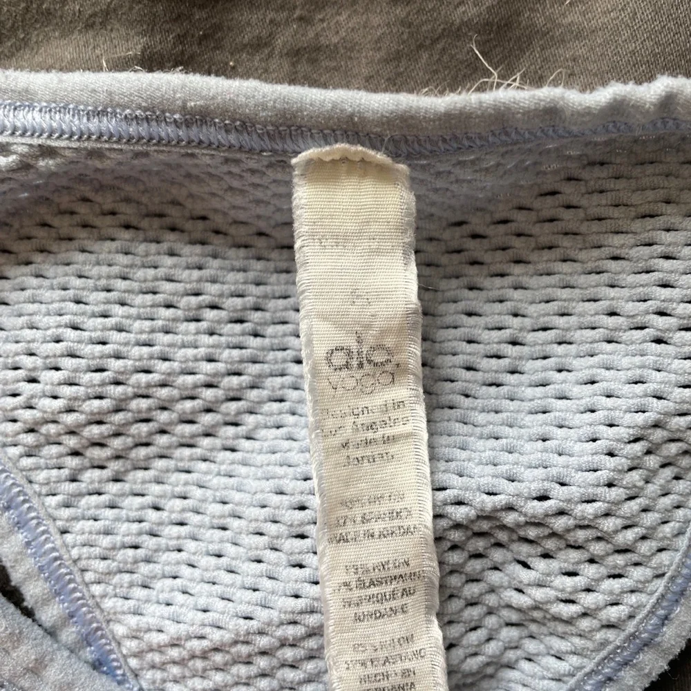 Alo Yoga Power Sports Bra in Sea Mist - Picture 8 of 8